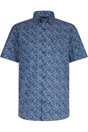 State of art Heren, Overhemden, Blauw, Maat: 4XL Katoen