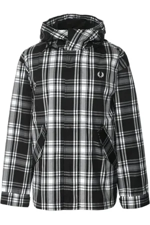 Fred Perry Heren, Jassen, Zwart, Maat: M Poliester