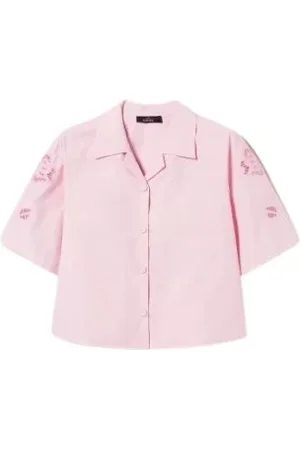Twin-Set Dames, Blouses & Shirts, Roze, Maat: S