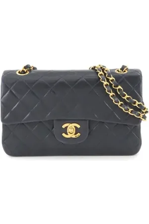 CHANEL Dames, Pre-owned, Blauw, Maat: ONE Size Leer