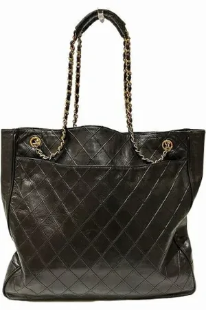 CHANEL Dames, Pre-owned, Zwart, Maat: ONE Size Leer
