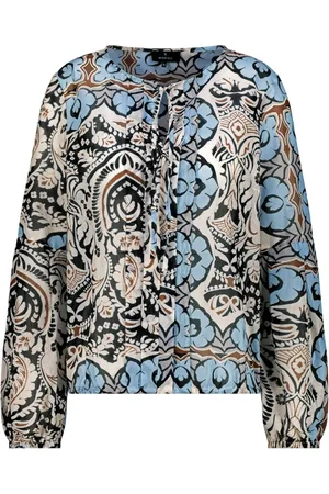 monari Dames, Blouses & Shirts, Veelkleurig, Maat: 2XL Katoen