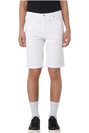 HUGO BOSS Heren, Korte broeken, Wit, Maat: W33 Denim