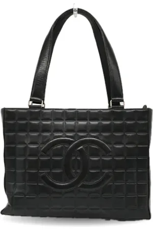 CHANEL Dames, Pre-owned, Zwart, Maat: ONE Size Leer