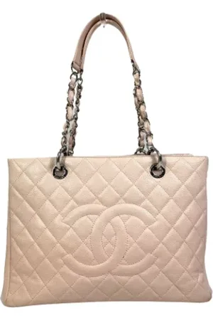 CHANEL Dames, Pre-owned, Roze, Maat: ONE Size Leer