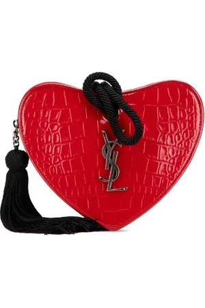 Saint Laurent Dames, Pre-owned, Rood, Maat: ONE Size Leer