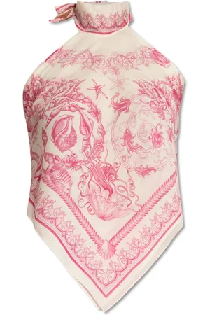 VERSACE Dames, Tops, Roze, Maat: L Katoen