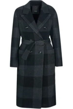 Pinko Dames, Mantels, Grijs, Maat: 4XS