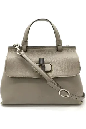 Gucci Dames, Pre-owned, Grijs, Maat: ONE Size Leer