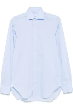 BARBA Heren, Overhemden, Blauw, Maat: 3XL Katoen