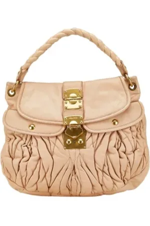Miu Miu Dames, Pre-owned, , Maat: ONE Size Leer