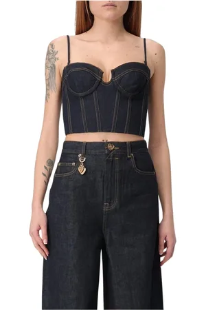 ZIMMERMANN Dames, Tops, Blauw, Maat: XS Denim