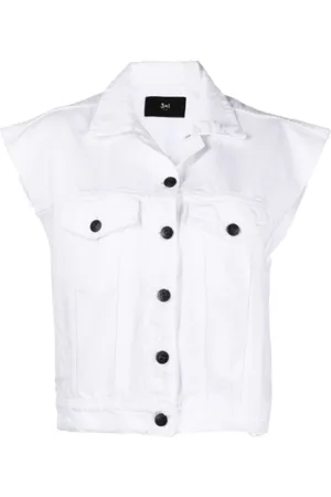 3x1 Dames, Jassen, Wit, Maat: M Denim