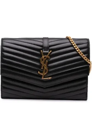 Saint Laurent Dames, Pre-owned, Zwart, Maat: ONE Size Leer