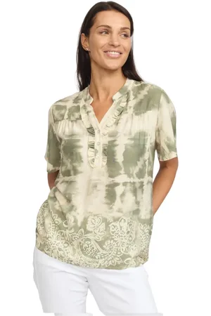 2-Biz Dames, Blouses & Shirts, Veelkleurig, Maat: XL Leer