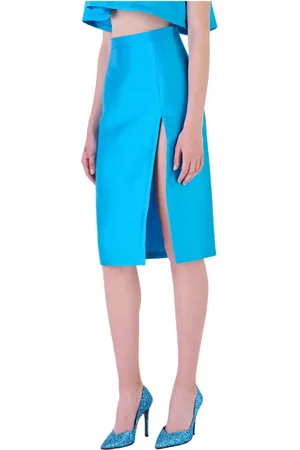 Silvian Heach Dames, Rokken, Blauw, Maat: L Poliester
