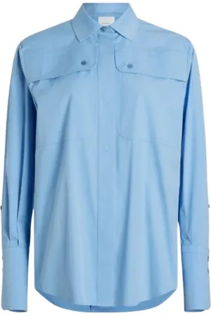 Patou Dames, Blouses & Shirts, Blauw, Maat: XS