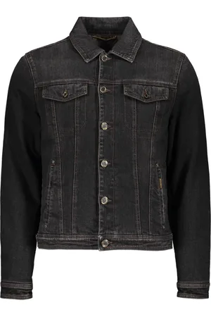 MOORER Heren, Jassen, Zwart, Maat: 3XL Denim