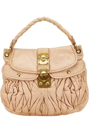 Miu Miu Dames, Pre-owned, , Maat: ONE Size Leer