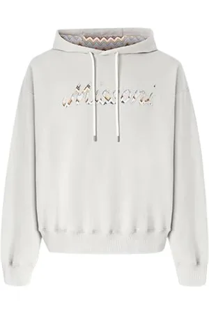 Missoni Heren, Sweatshirts & Hoodies, Wit, Maat: S Katoen