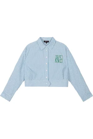 Refined Department Dames, Blouses & Shirts, Blauw, Maat: L