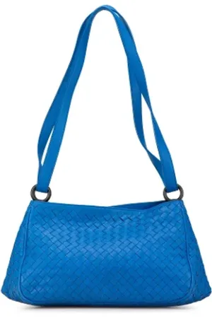 Bottega Veneta Dames, Pre-owned, Blauw, Maat: ONE Size Leer