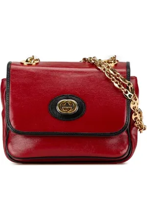 Gucci Dames, Pre-owned, Rood, Maat: ONE Size Leer