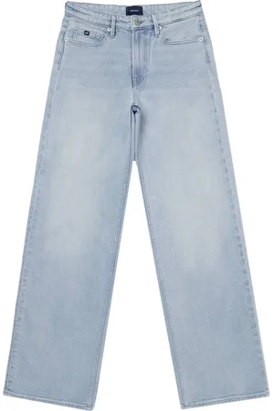 Denham Dames, Jeans, Blauw, Maat: W25 L32 Katoen