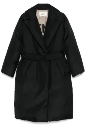 Fendi Dames, Mantels, Zwart, Maat: S Poliester