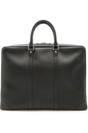 LOUIS VUITTON Heren, Pre-owned, Zwart, Maat: ONE Size Leer