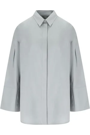 Max Mara Dames, Blouses & Shirts, Blauw, Maat: 2XS Katoen