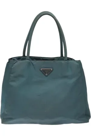 Prada Dames, Pre-owned, Blauw, Maat: ONE Size Nylon
