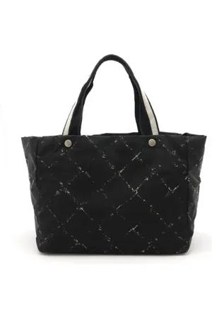 CHANEL Dames, Pre-owned, Zwart, Maat: ONE Size Nylon