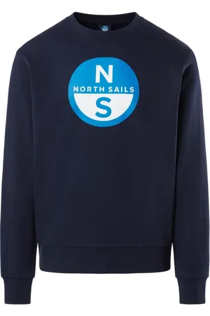 North Sails Heren, Sweatshirts & Hoodies, Blauw, Maat: S Katoen