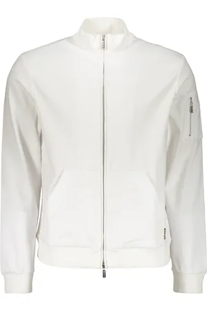 MOORER Heren, Sweatshirts & Hoodies, Wit, Maat: L Viscose