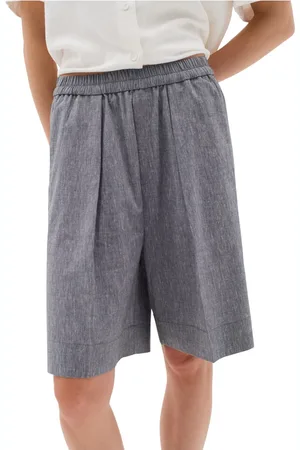 INWEAR Dames, Korte broeken, Grijs, Maat: XS Linnen