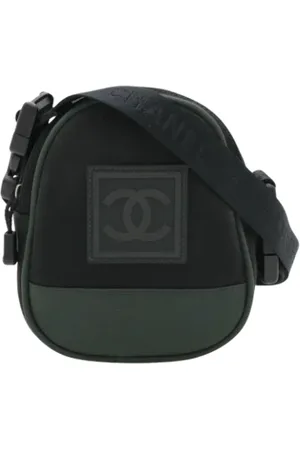 CHANEL Unisex, Pre-owned, Zwart, Maat: ONE Size Nylon