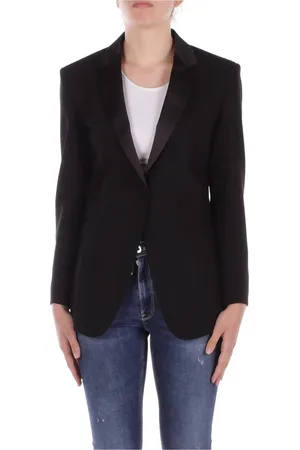Dondup Dames, Jassen, Zwart, Maat: S Viscose