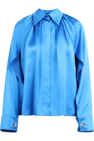 Max Mara Dames, Blouses & Shirts, Blauw, Maat: XS Zijde