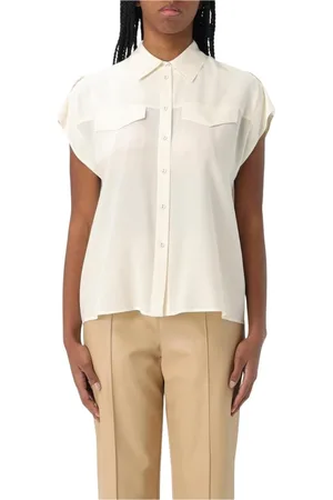 Twin-Set Dames, Blouses & Shirts, Wit, Maat: XL Zijde