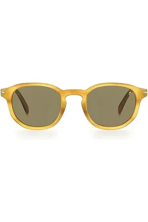DB EYEWEAR BY DAVID BECKHAM Unisex, Accessoires, Geel, Maat: 49 MM
