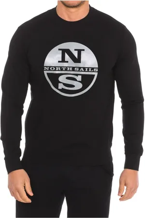 North Sails Heren, Sweatshirts & Hoodies, Zwart, Maat: 2XL Nylon