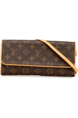 LOUIS VUITTON Dames, Pre-owned, Bruin, Maat: ONE Size Zijde