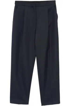 THEORY Dames, Broeken, Blauw, Maat: XS Wol