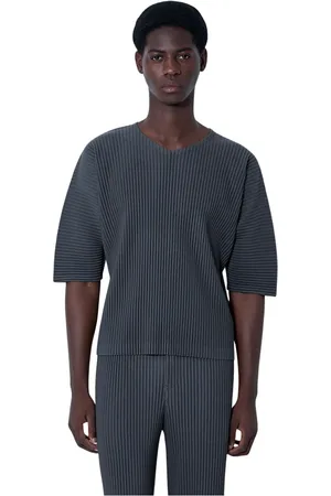 Issey Miyake Heren, Tops, Grijs, Maat: XL Poliester