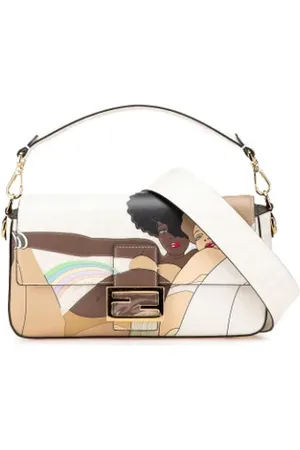 Fendi Dames, Pre-owned, Wit, Maat: ONE Size Leer