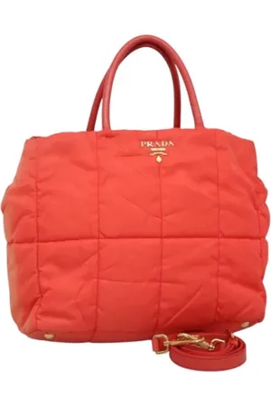 Prada Dames, Pre-owned, Oranje, Maat: ONE Size Nylon