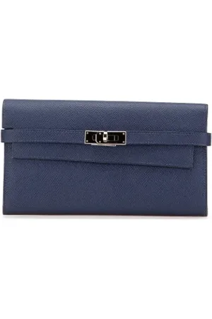 Hermès Dames, Pre-owned, Blauw, Maat: ONE Size Leer