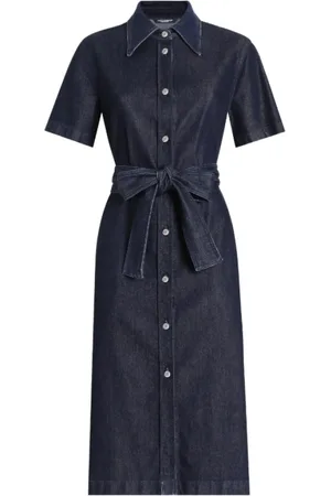 Dolce & Gabbana Dames, Jurken, Blauw, Maat: L Denim