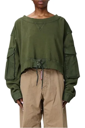 Dsquared2 Dames, Sweatshirts & Hoodies, Groen, Maat: S